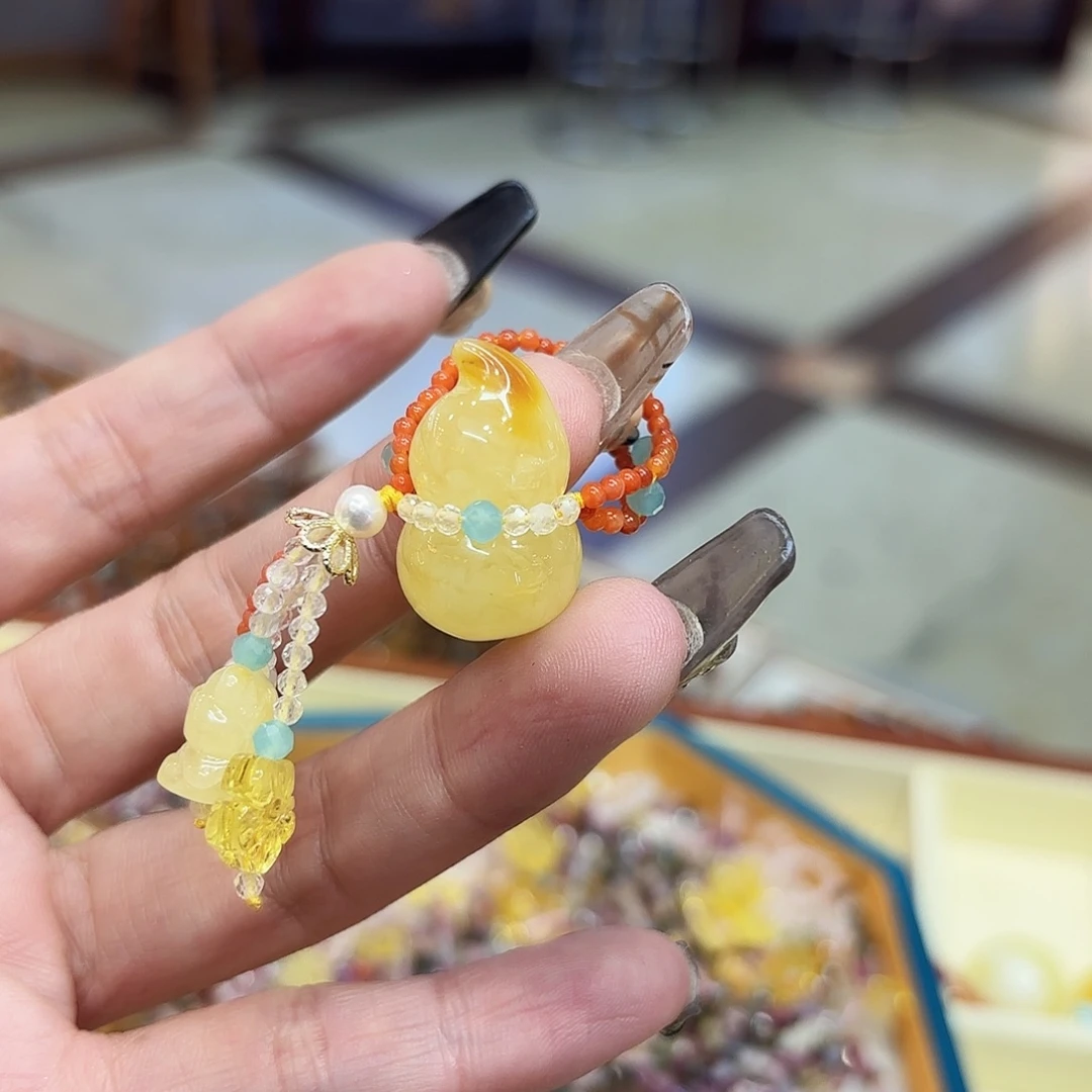 琥珀手链未镶嵌小*菡