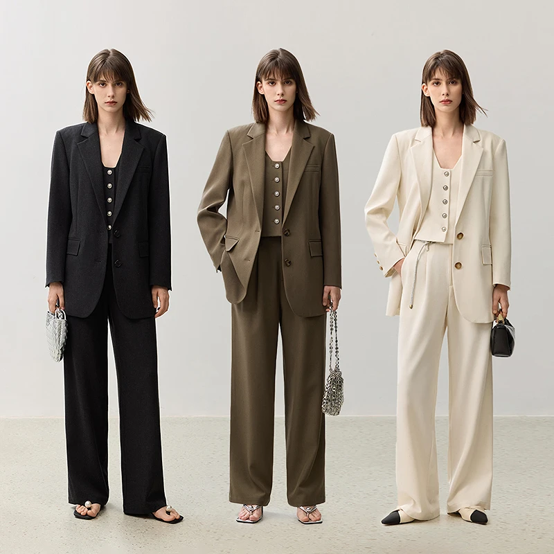 【套装】LILY新款老钱风高级感百搭通勤西装套装2928&5920&0909