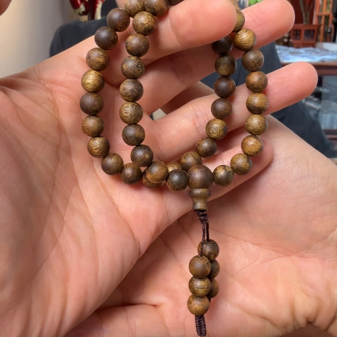沉香手串卡8高等级 双圈