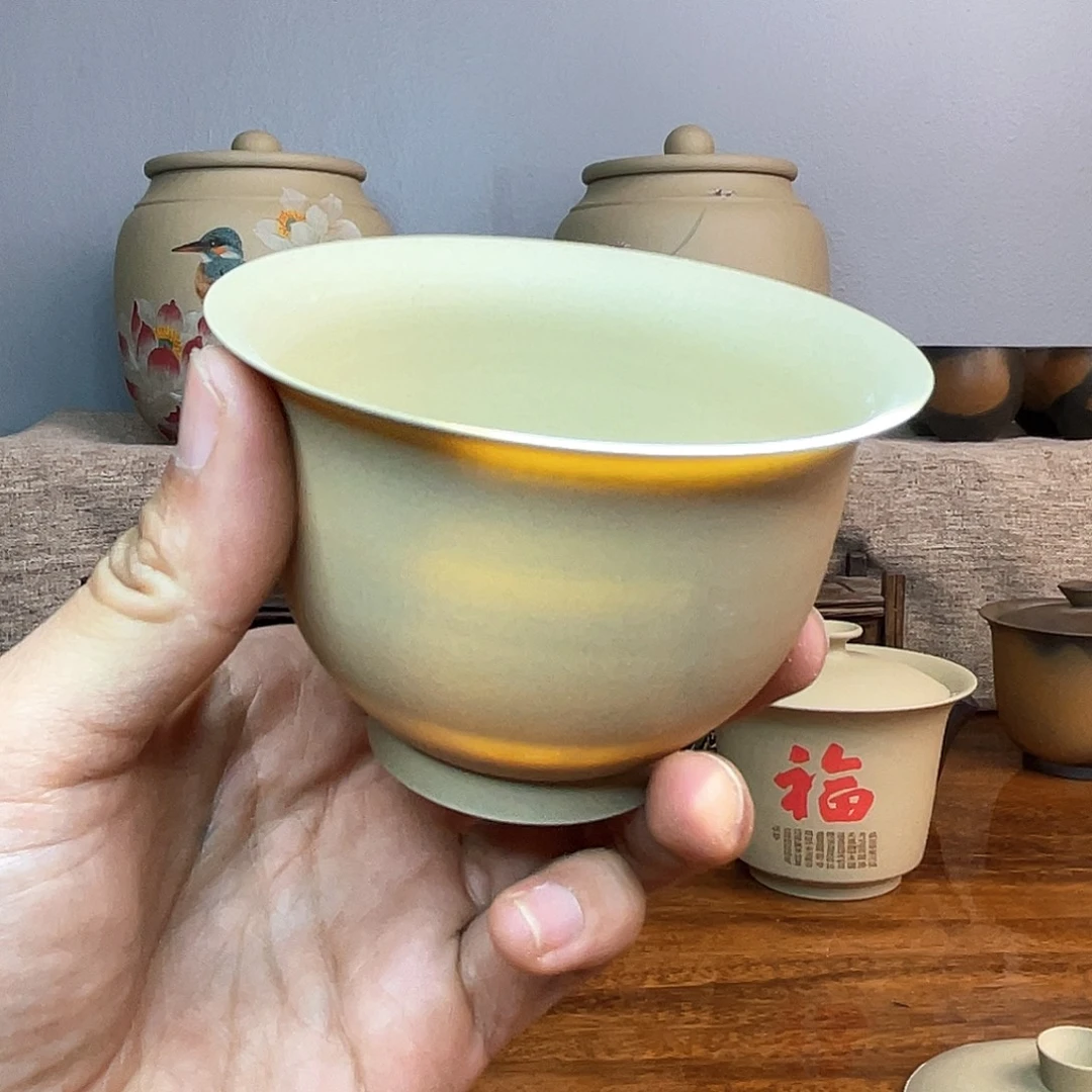 白泥超薄胎盖碗，不退换