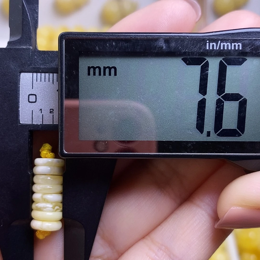 裸石琥珀未镶嵌蜜蜡隔片