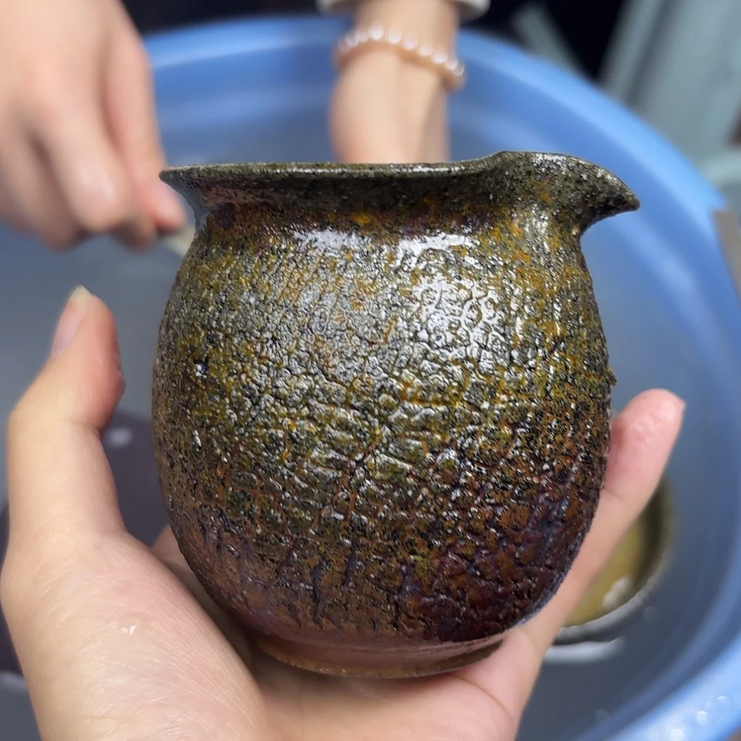 紫砂茶壶柴烧紫砂段泥公道