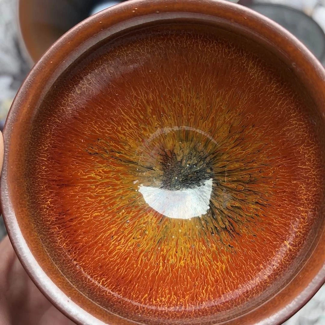 茶盏建盏主人杯一只微瑕