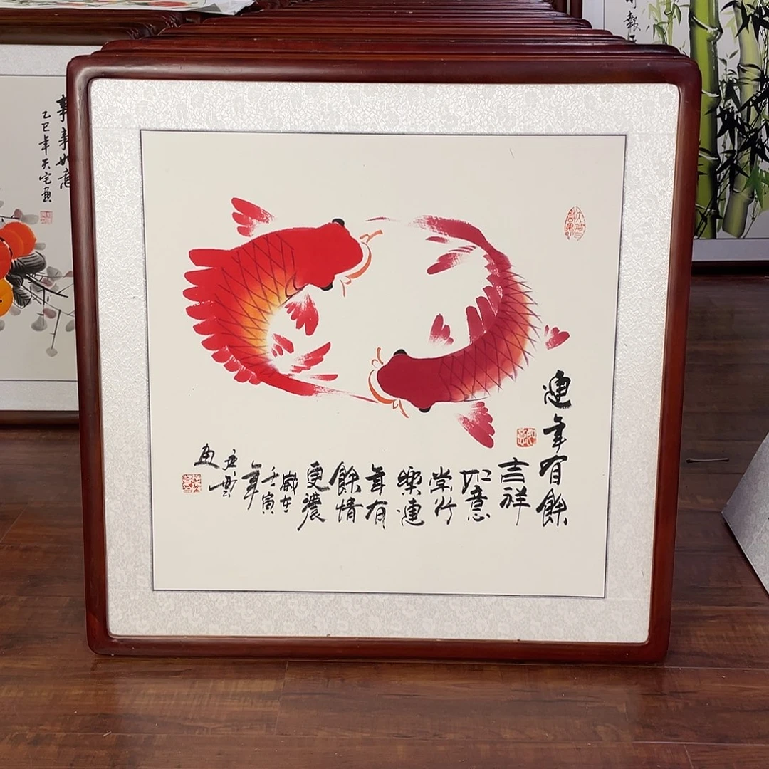 国画带框尺寸63*63厘米