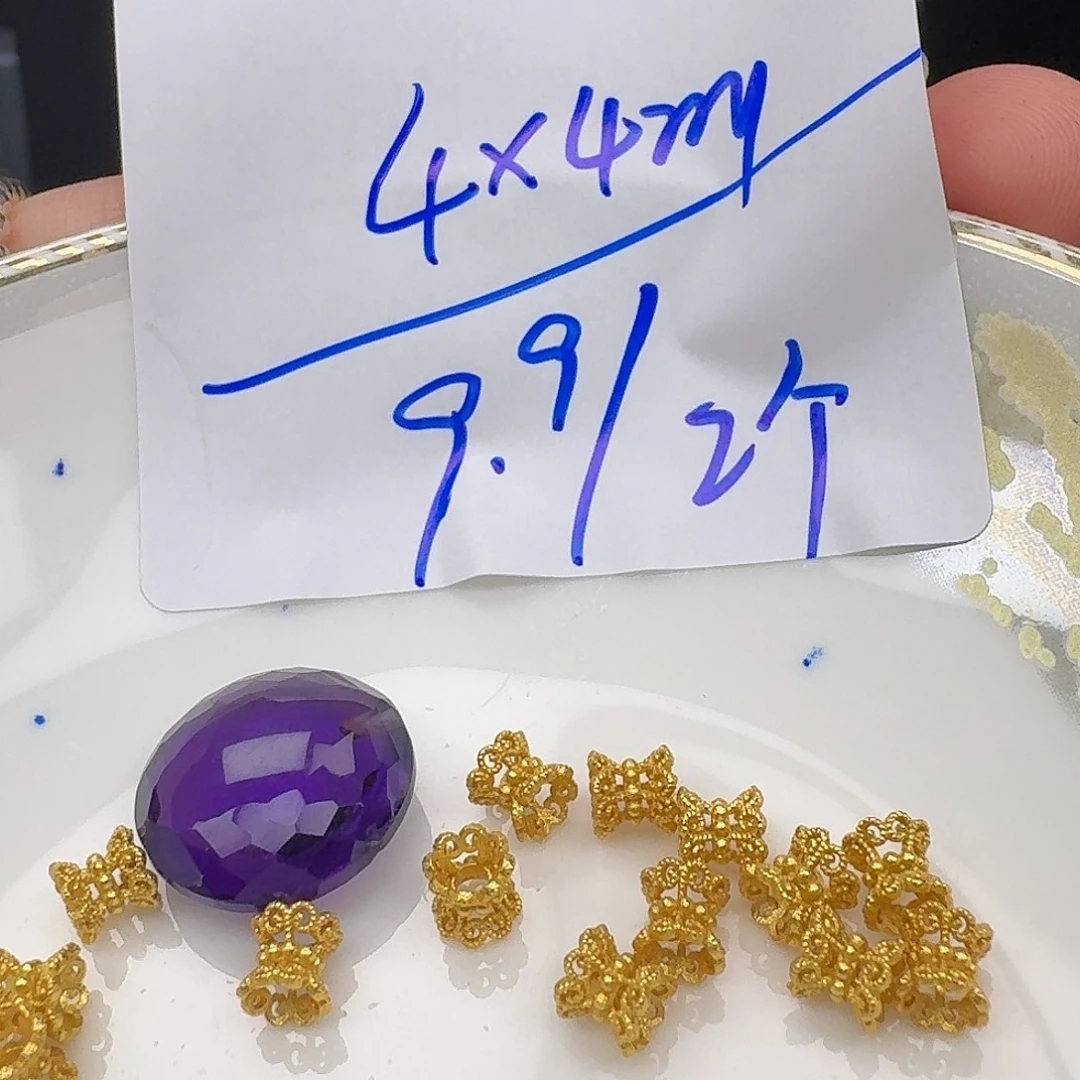 银S925镶嵌颈饰紫晶紫水晶925镶嵌26