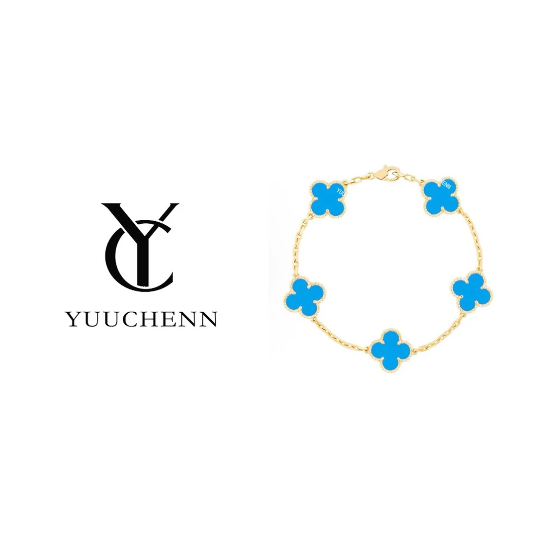 铜合金手链 YUUCHENN     【蓝 · 屿】   镀K金 精致女士个性手链