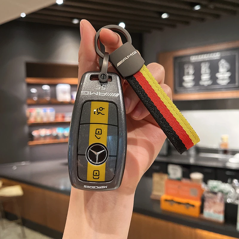 奔驰钥匙套e300l c260l车a200l AMG c63扣glc g500 glb gle350壳