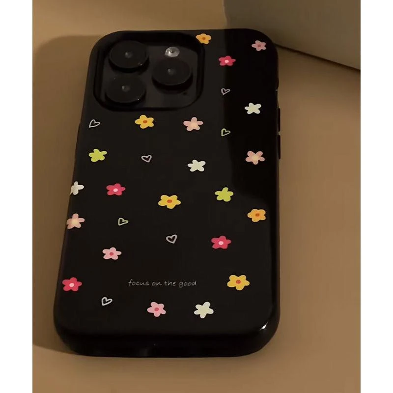 奥菲顿春日小花小心适用iPhone16果冻15手机壳华为vivo小米14oppo