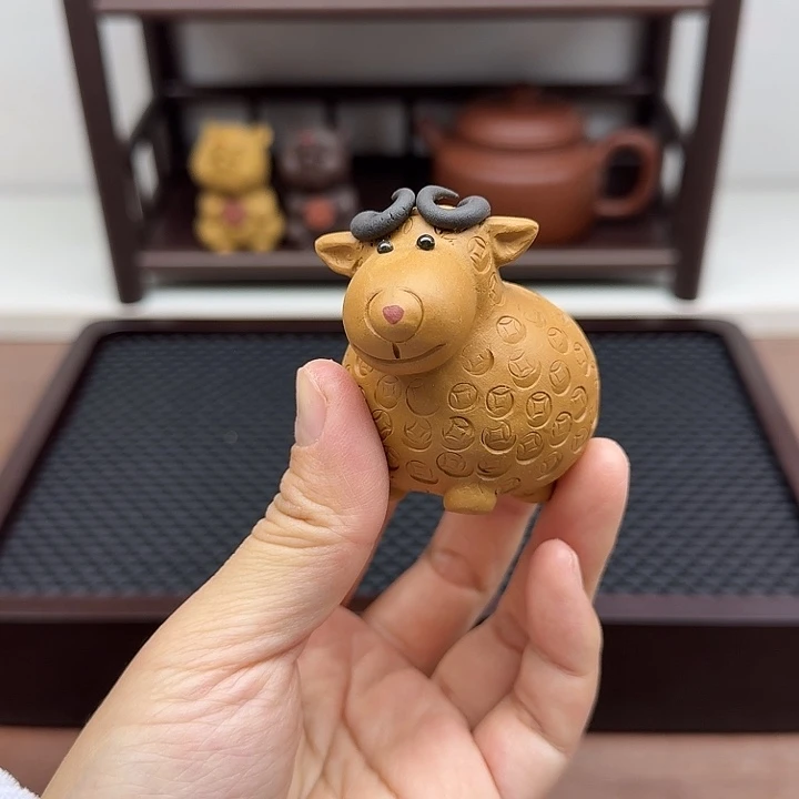 茶案段泥羊茶宠茶宠