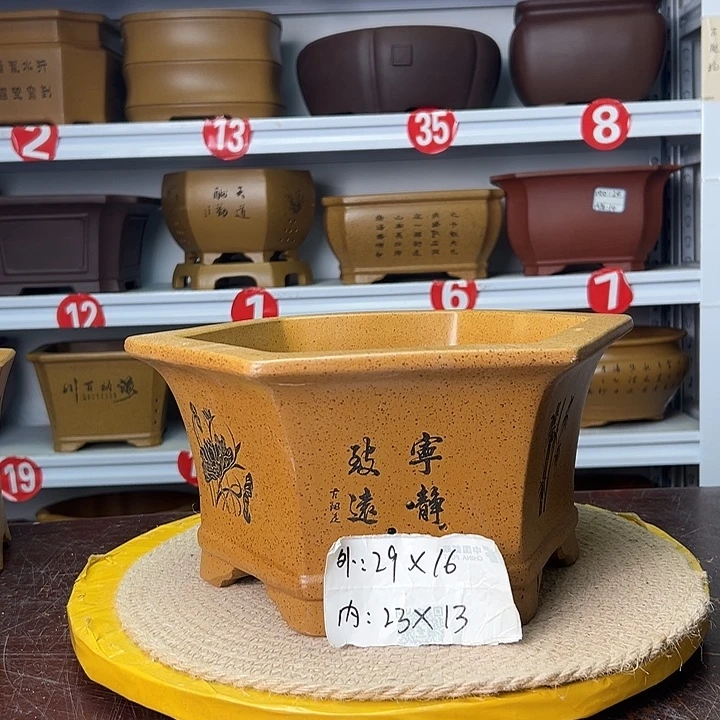 花盆紫砂蛇年大吉