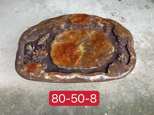 端砚石茶盘天然整块石打造茶台茶海实用又美观