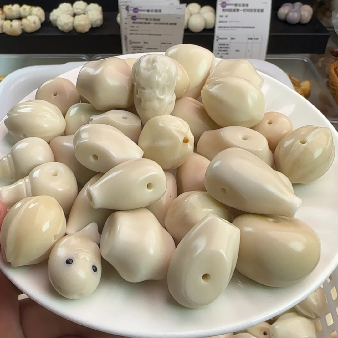 手串菩提根/象牙果微瑕三通10颗（不同款随机发）