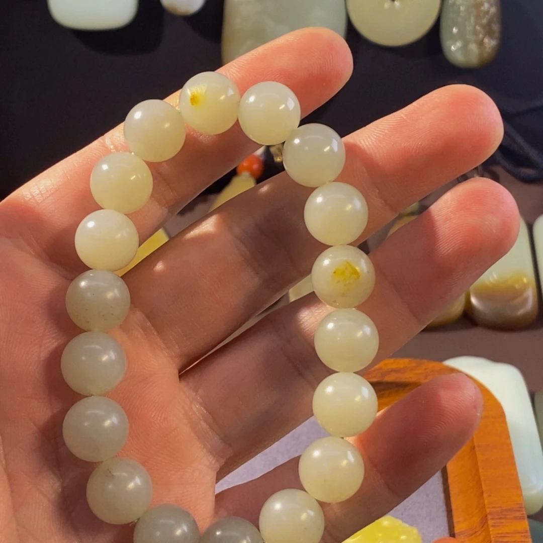 和田玉未镶嵌手链