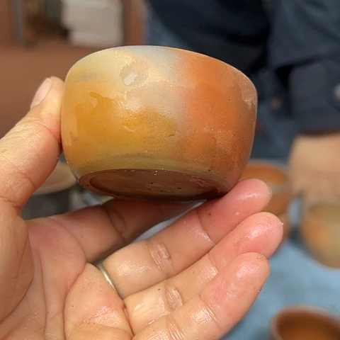 戬谷龙窑柴烧茶杯73