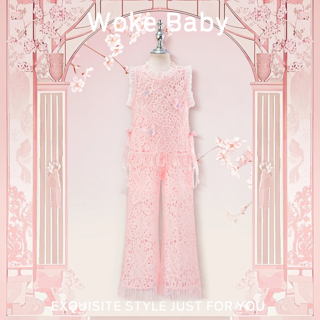 【现货】女童2025夏季新款上衣汉服儿童古风裤子M5393