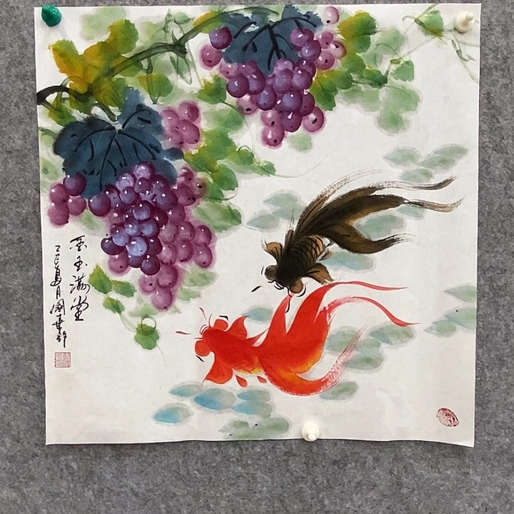 国画刘国华手绘作品1111