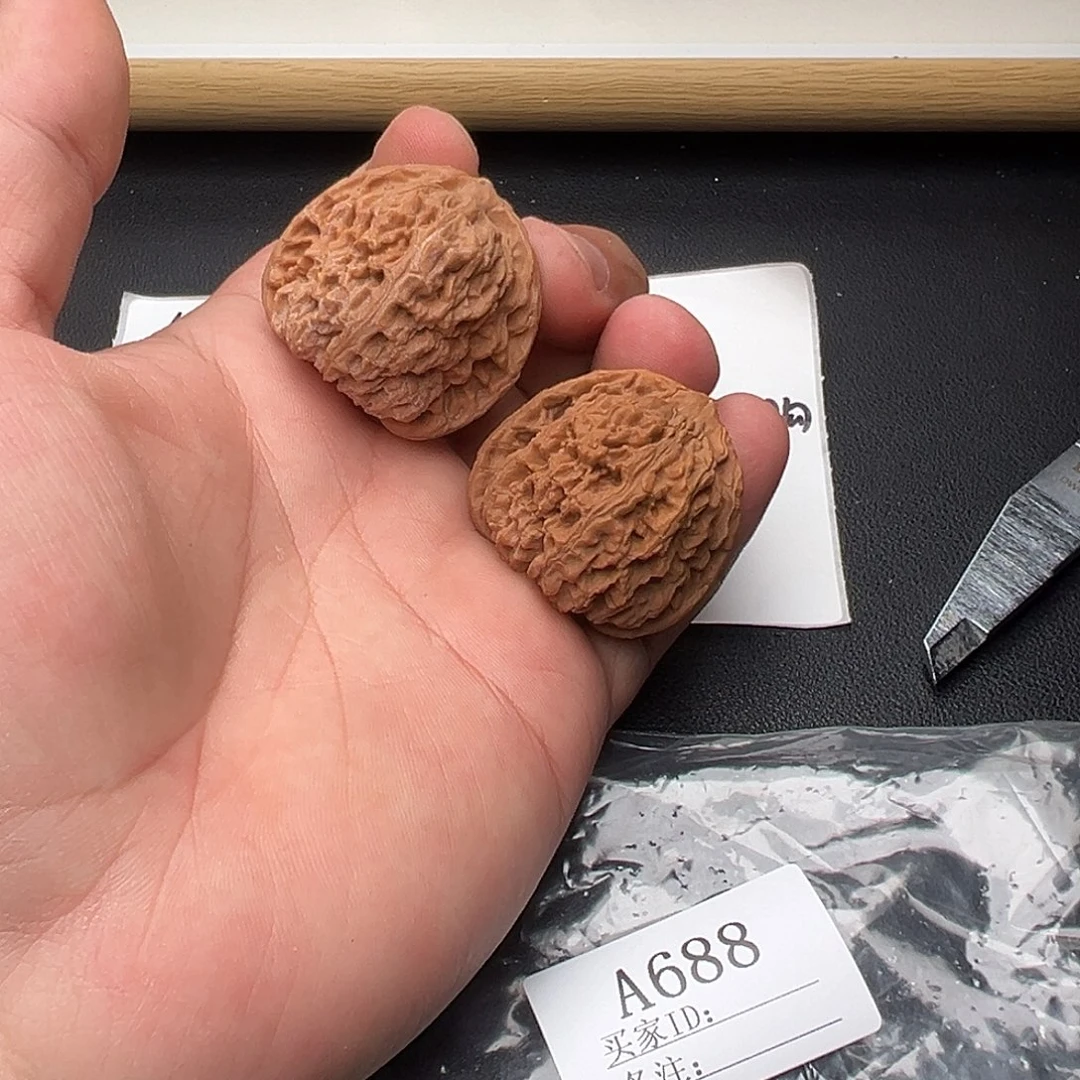 F***T核桃手串/手链A688南疆石37尺默认隐黄