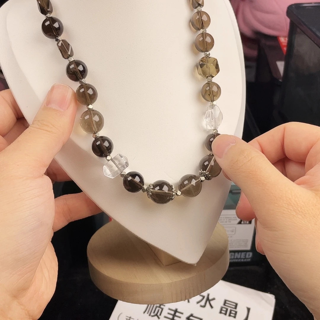 银S925镀金镶嵌水晶手串