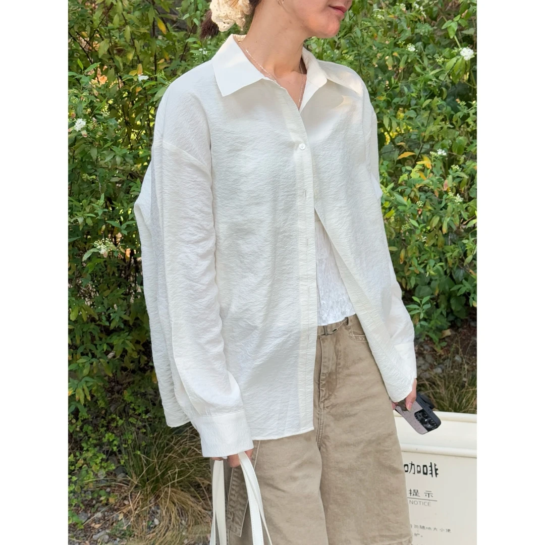 2025春夏桑蚕丝衬衫 肌理感防晒不易皱