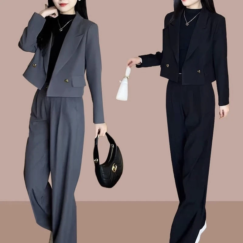 【程总专属】女装西服套装春秋新款西装春游小洋装两件套外套