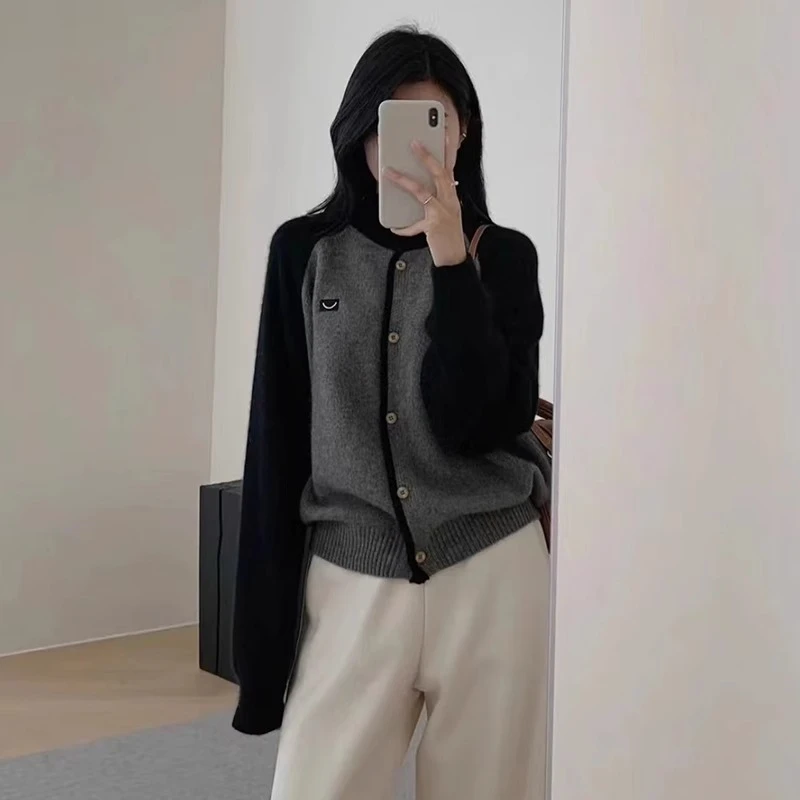 慵懒风灰色毛衣女装外套春季2025新款小个子针织开衫高级感穿搭