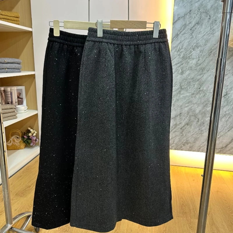 【倩倩专属】2024新款亮片半身裙秋冬新款显瘦包臀裙BS001S034