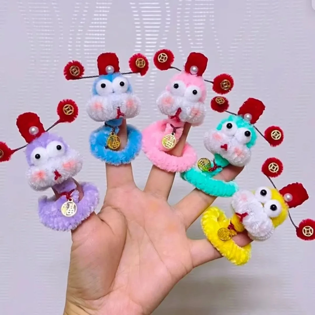 小红书扭扭棒蛇年手工DIY材料包制作电脑装饰挂件新年儿童小学生