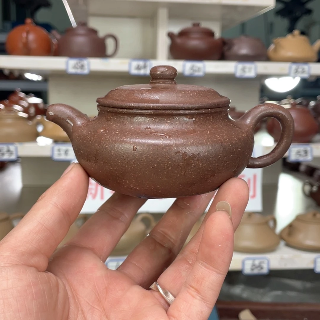 紫砂茶壶紫降全手工180毫升