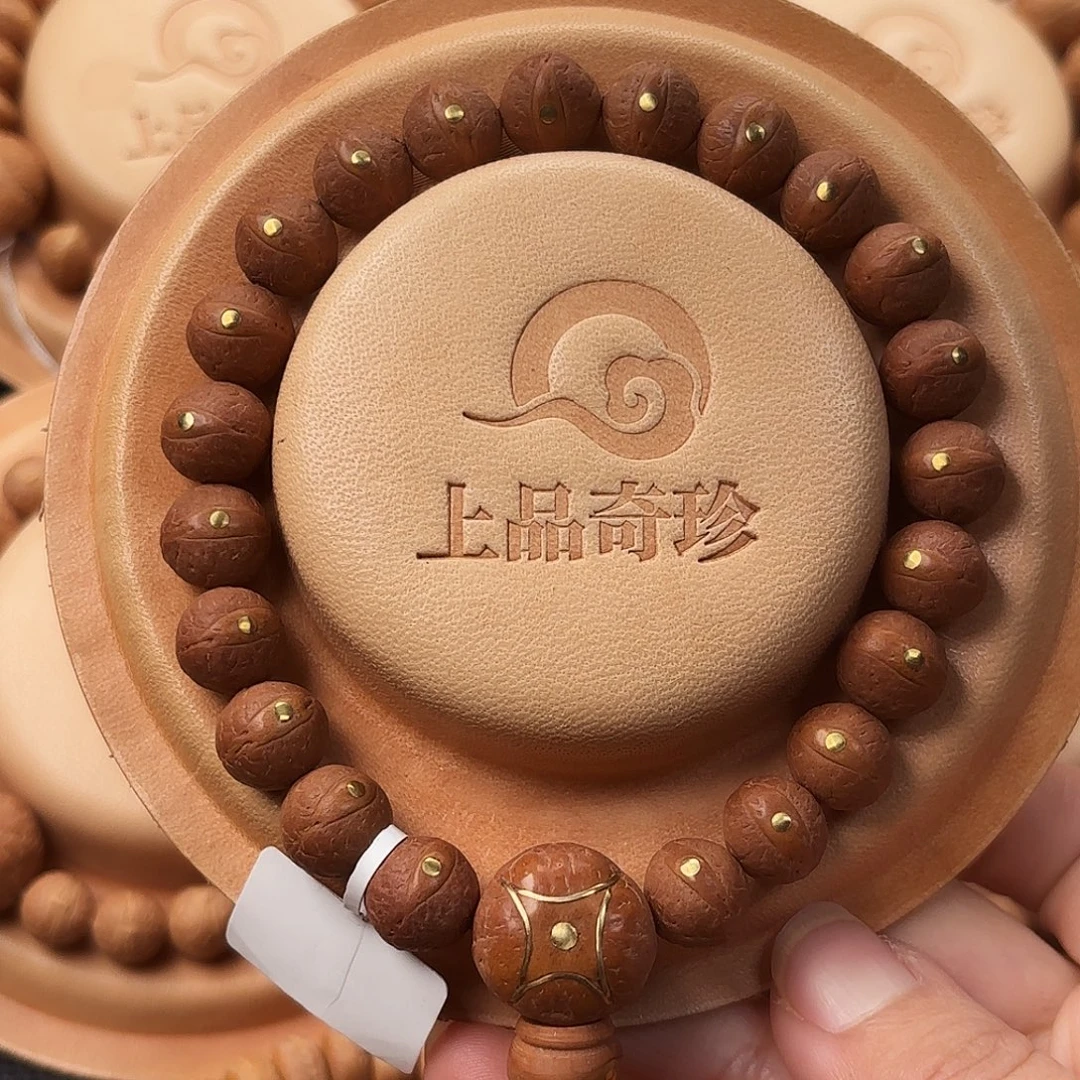 吊坠凤眼菩提11.5mm精品高密红油皮镶嵌福利秒杀