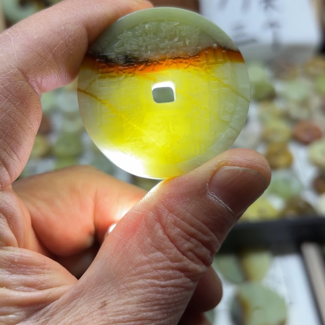 岫玉岫玉山鬼未镶嵌