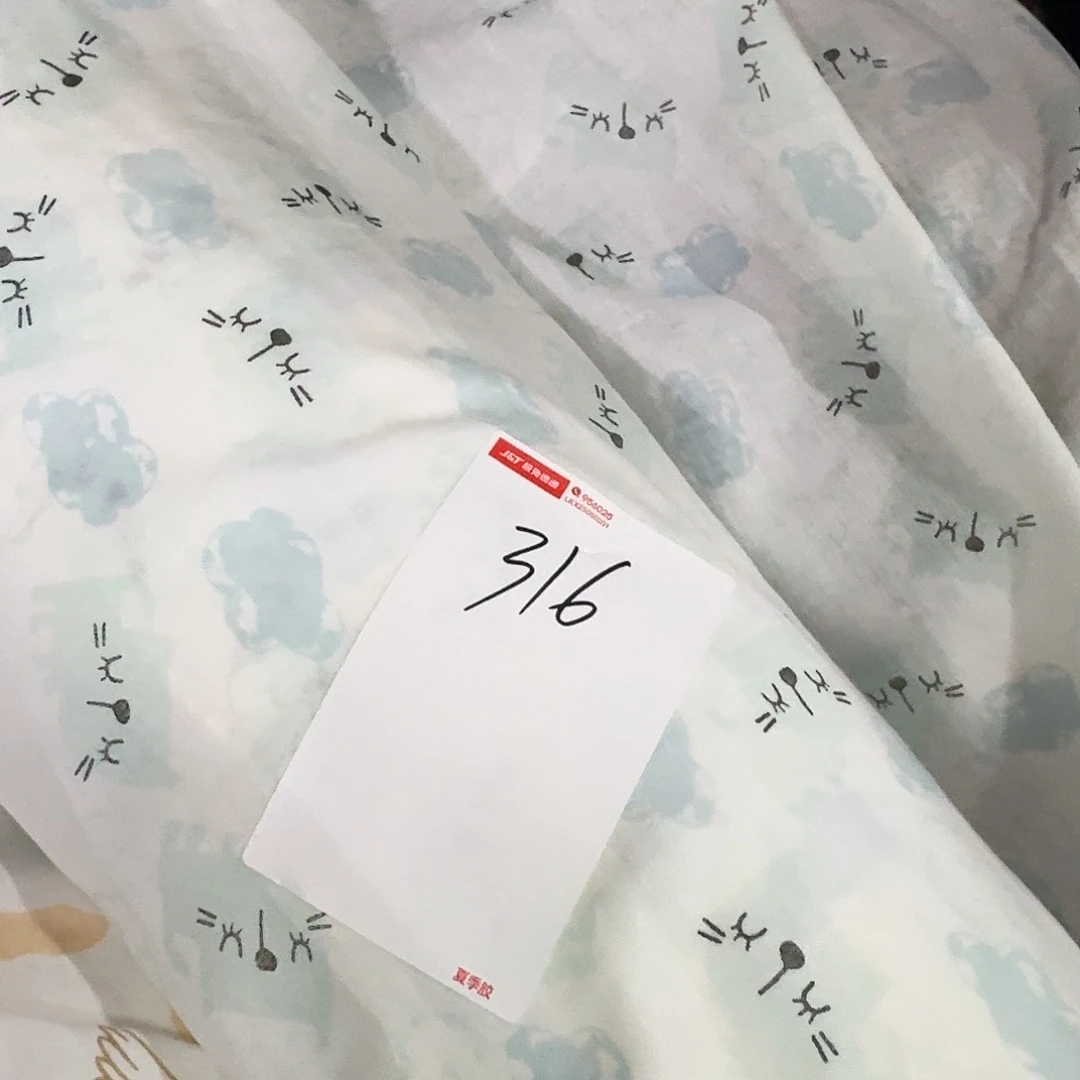 棉316号纯棉卡通纱布一米