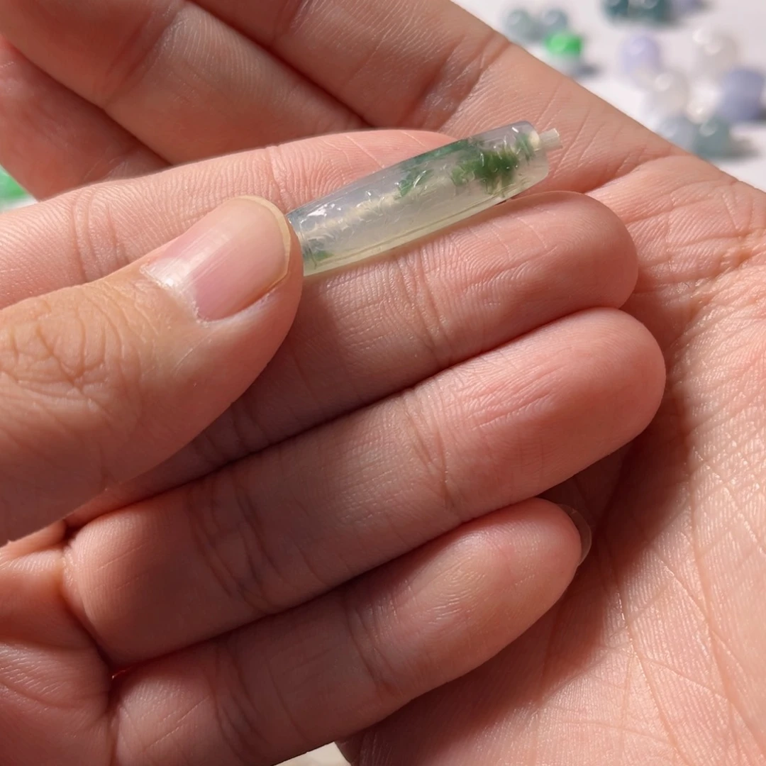 翡翠散珠大*游天然缅甸A货珠子32/9/6.6买断