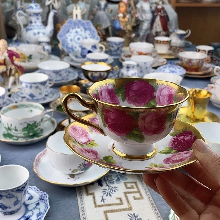 中古欧瓷瓷器小房子