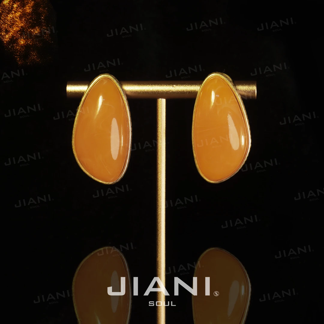 合金耳饰 JIANI【 梵高的秋天｜把画布上的金黄揉进生活】耳饰