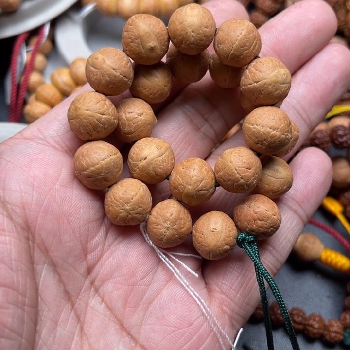 七***夜手串凤眼菩提尼泊尔凤眼实心籽手串13.5mm