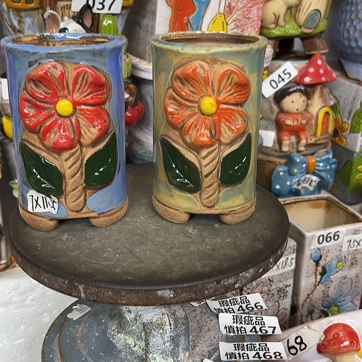 粗陶材质多肉花盆