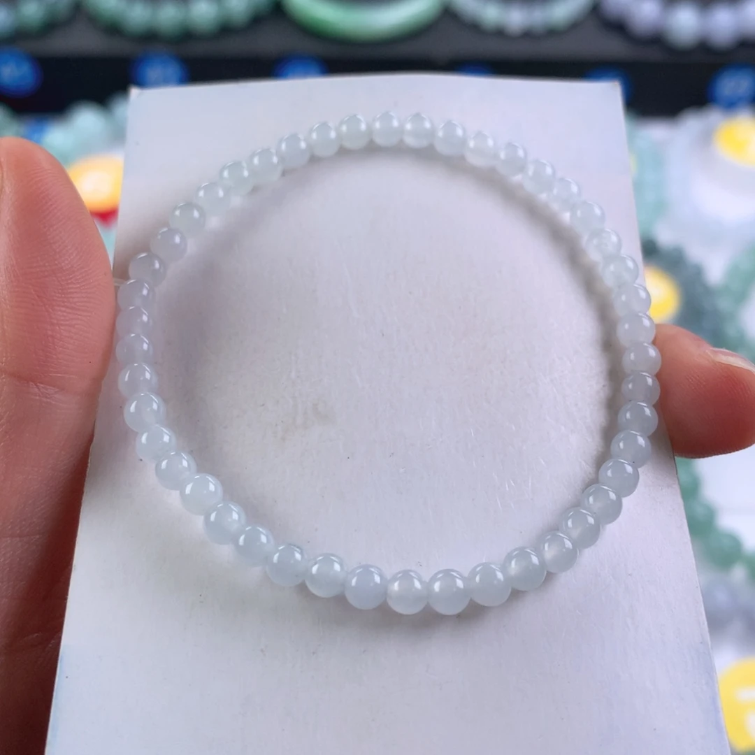 翡翠未镶嵌手链卡4.1