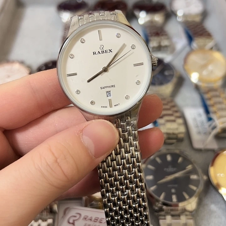 青***焰钢牛皮（革）钢石英机芯