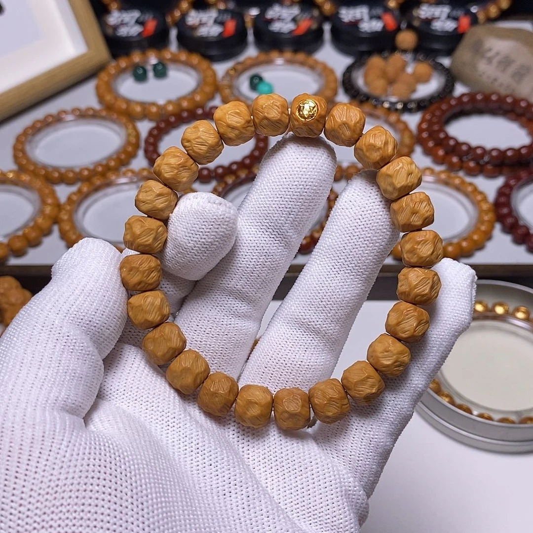 猴头核桃手串金标刀痕无相10左右4号