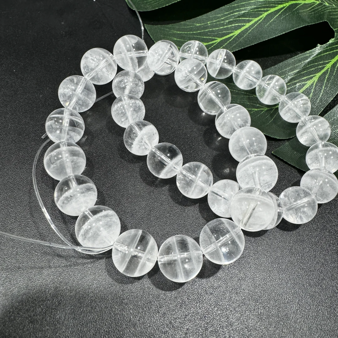 s56天然高品质白幽灵手串单圈男女士多样性发一件水晶手串