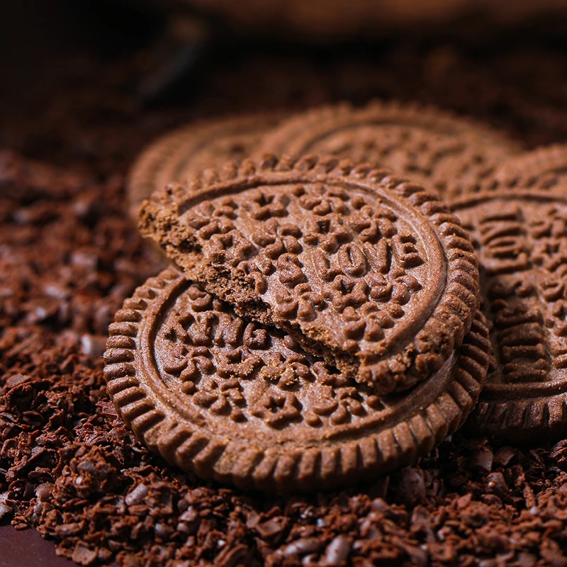 巧克力饼干 纯可可香浓休闲解馋下午茶零食无夹心奥奥饼干2/4盒