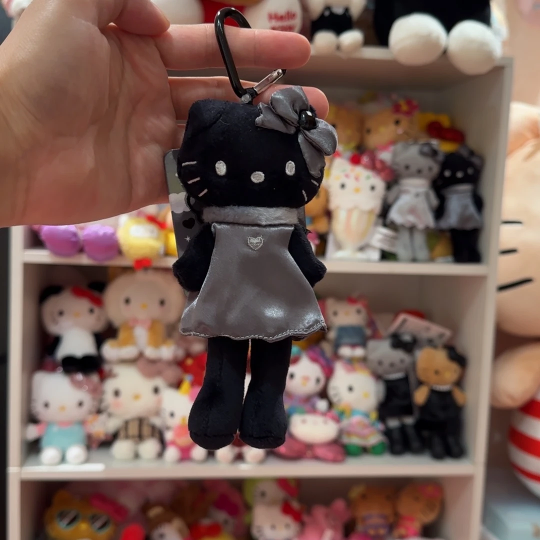 毛绒纯黑天使kt挂件