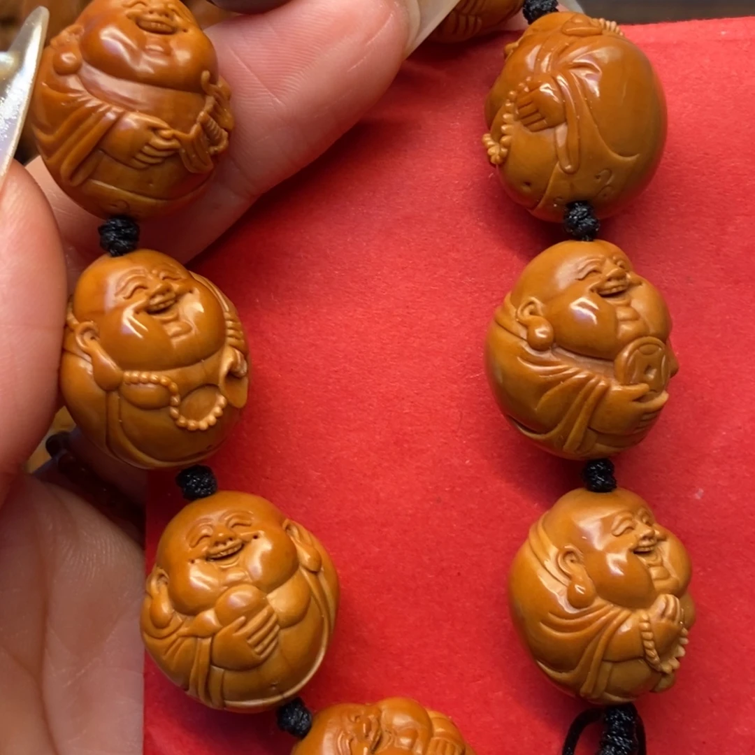 橄榄核手串/手链光背弥勒