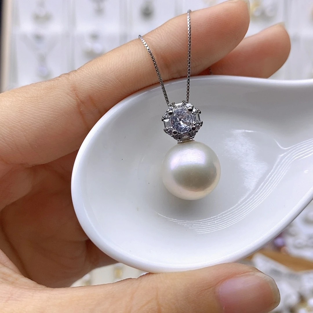 淡水珍珠未镶嵌吊坠(赠链)