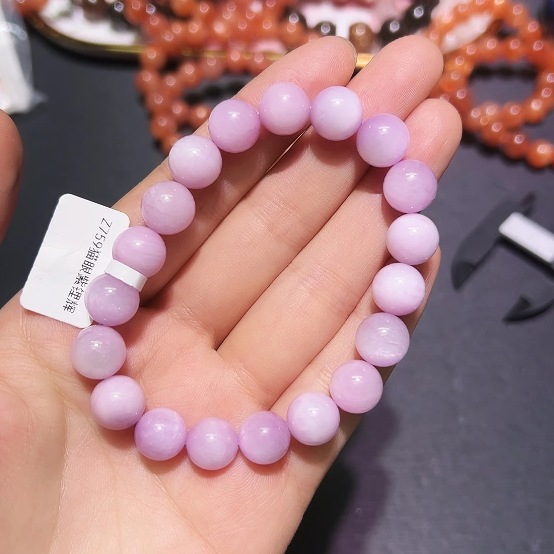 未镶嵌手链水晶紫锂辉10毫米7号