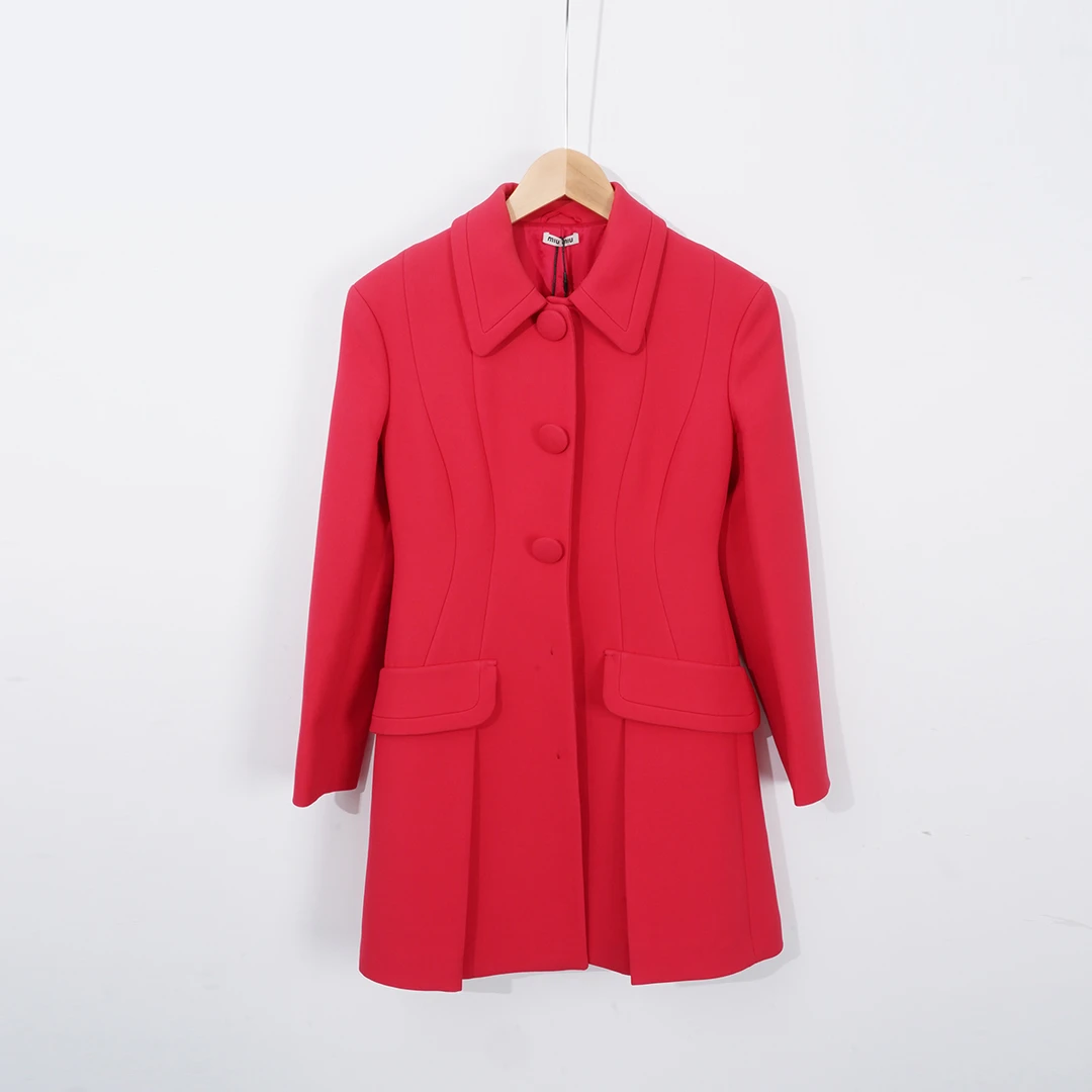 95新 MIU MIU/缪缪 羊毛/SC0467/大衣/36码