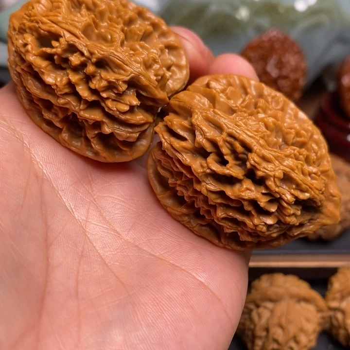 把件文玩核桃九龙筋