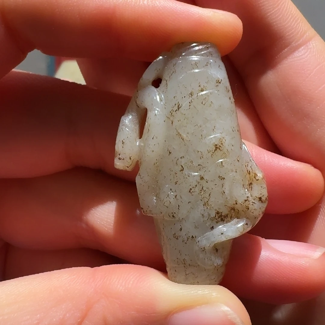 ****力和田玉未镶嵌挂件