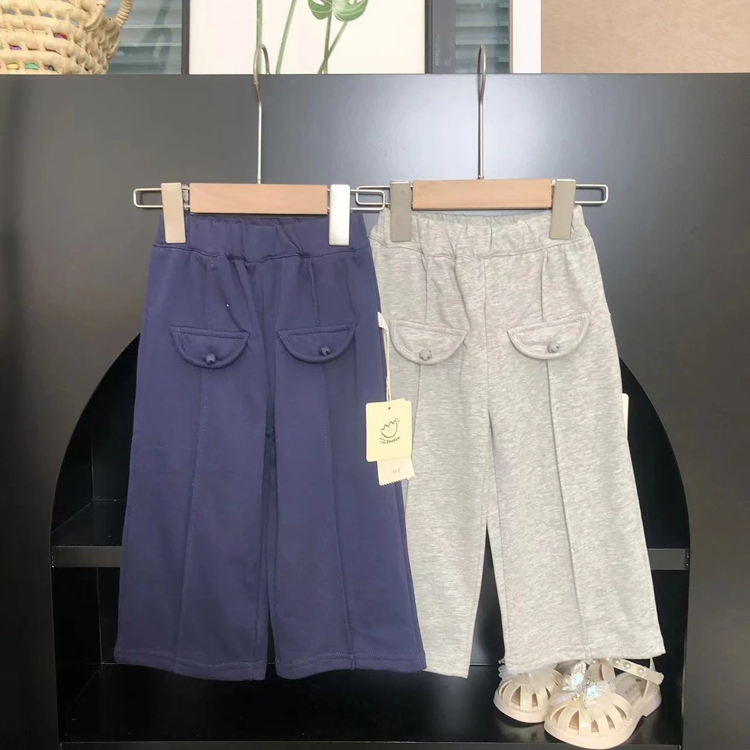 Y-40622-（妹妹）秋季儿童新款时尚百搭气质外穿长裤休闲裤