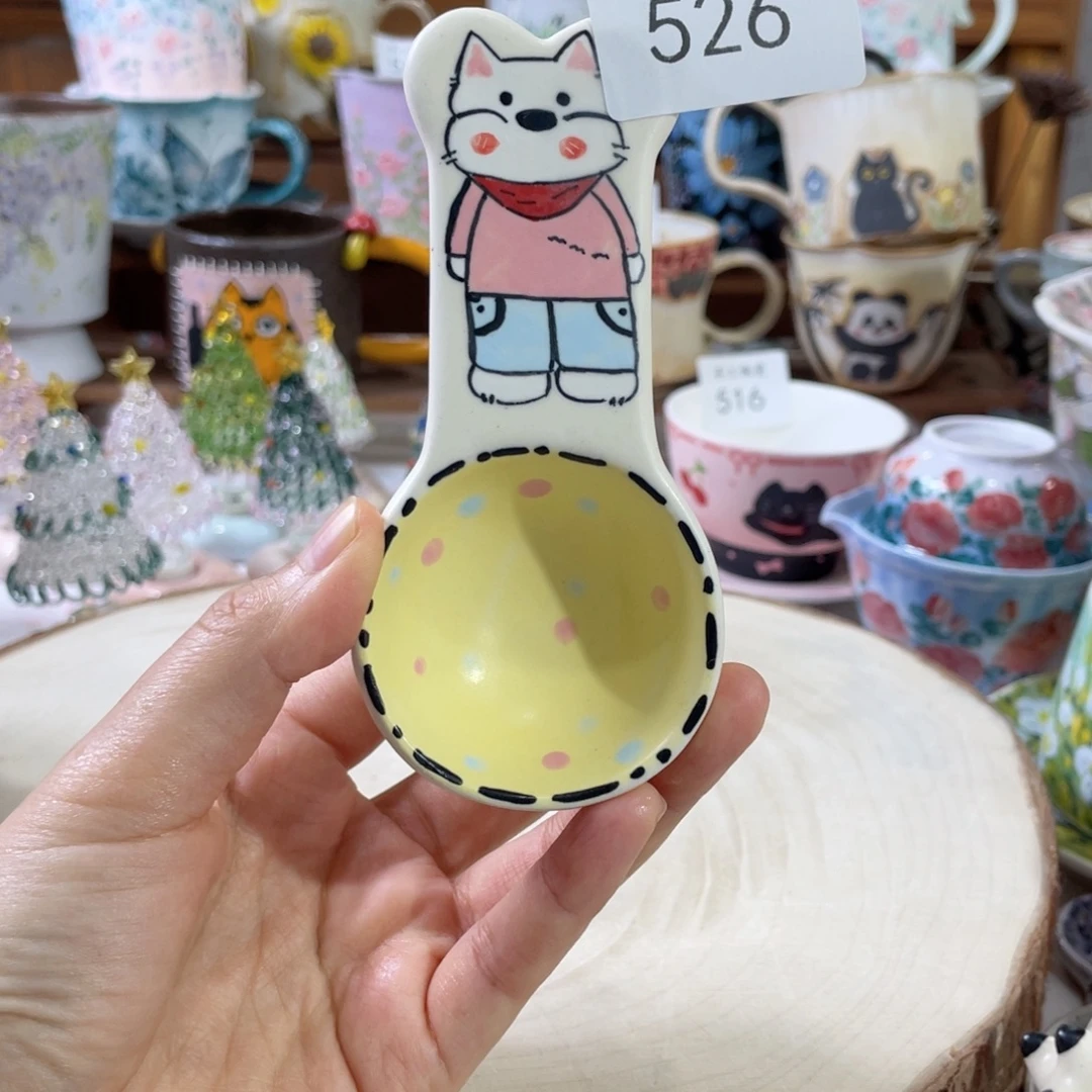 景德镇手工陶瓷勺526